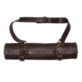 Arrow Leather Goods Knife Roll Brown Deluxe 14 Slot