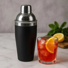 Bar Butler Stainless Steel Cocktail Shaker Black