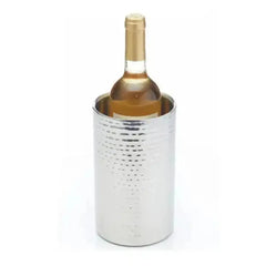 BarCraft Stainless Steel Hammered Finish Wine Cooler