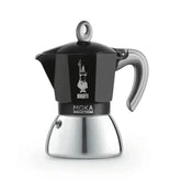 Bialetti Moka Induction Stovetop Espresso Maker 6 Cup Black