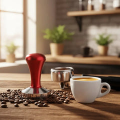 Brew Tool Stainless Steel Coffee Tamper Red 58mm