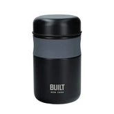 Built Stainless Steel Insulated Food Flask 490ml Black