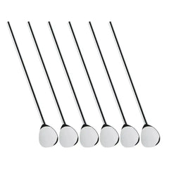 Cilio Cocktail Spoons With Straw Set Of 6