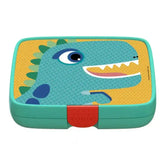 Crunchbox Classic 5 Compartment Lunchbox Aqua Dinosaur