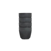 Huskee Coffee Cup Charcoal 175ml Set Of 4