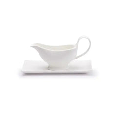 Jan Maison Blanche Fine China Gravy Boat and Saucer