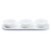 Jan Maison Blanche Fine China Plate with 3 Bowls
