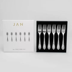 Jan Pluto Stainless Steel Cake Forks Set of 6