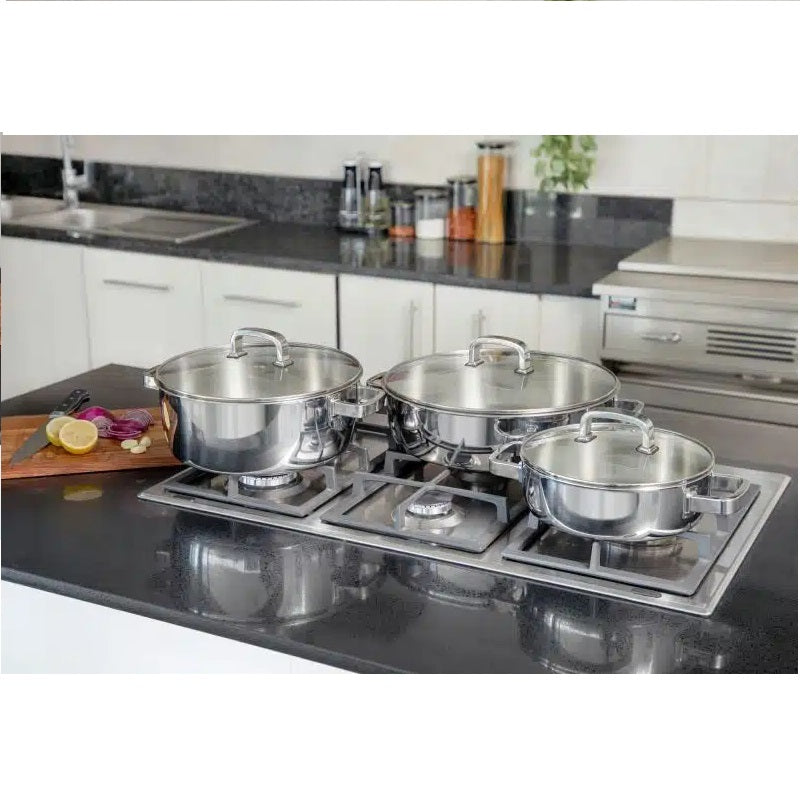 3-Ply Stainless Steel Shallow Casserole Pot 3.5L