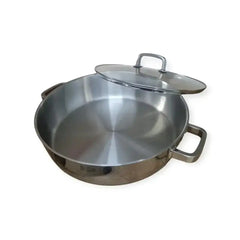 3-Ply Stainless Steel Shallow Casserole Pot 8.6L