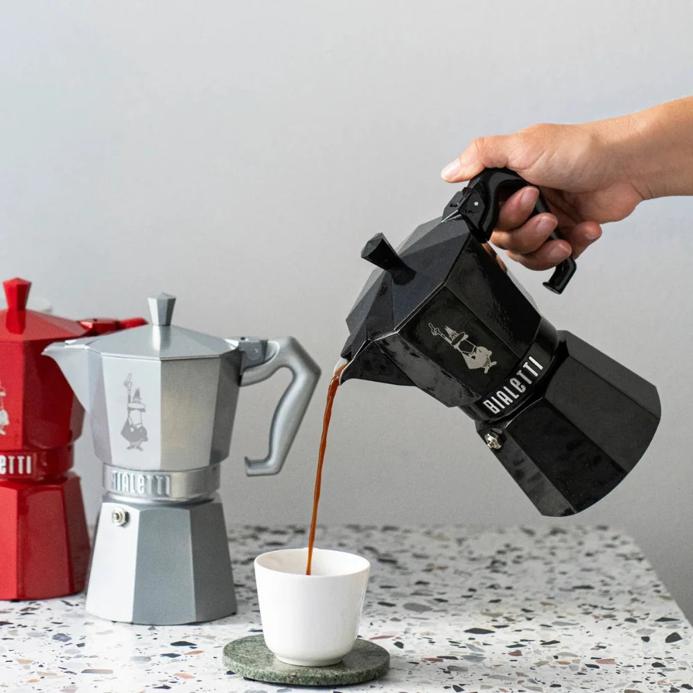 Bialetti Moka Exclusive Espresso Maker 6-Cup Black