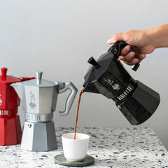 Bialetti Moka Exclusive Espresso Maker 6-Cup Black