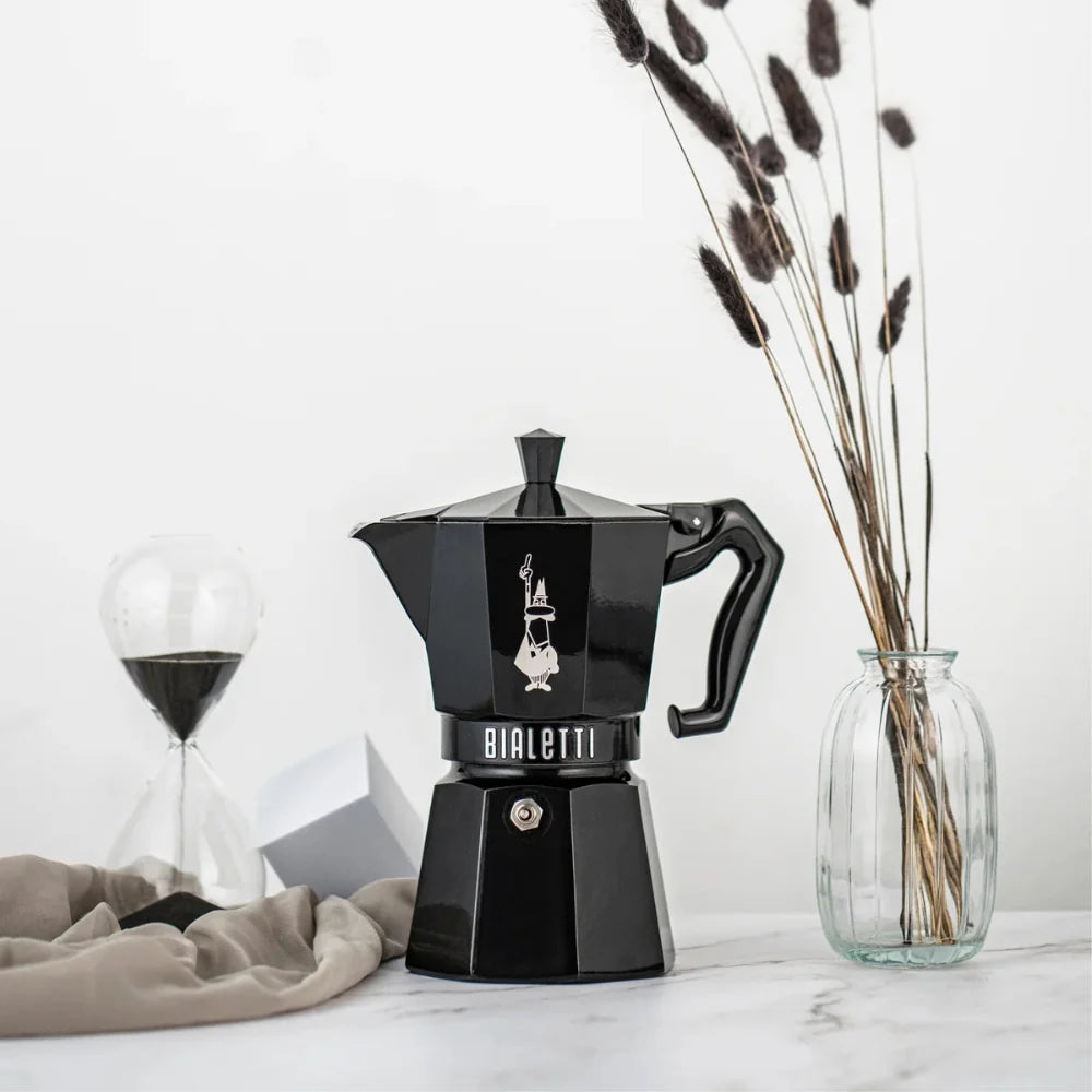 Bialetti Moka Exclusive Espresso Maker 6-Cup Black