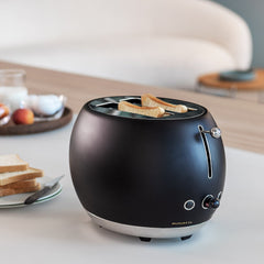Bugatti Romeo Stainless Steel 2-Slice Toaster Black