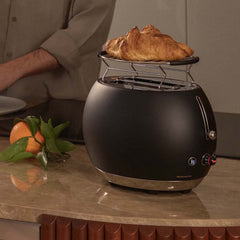 Bugatti Romeo Stainless Steel 2-Slice Toaster Black