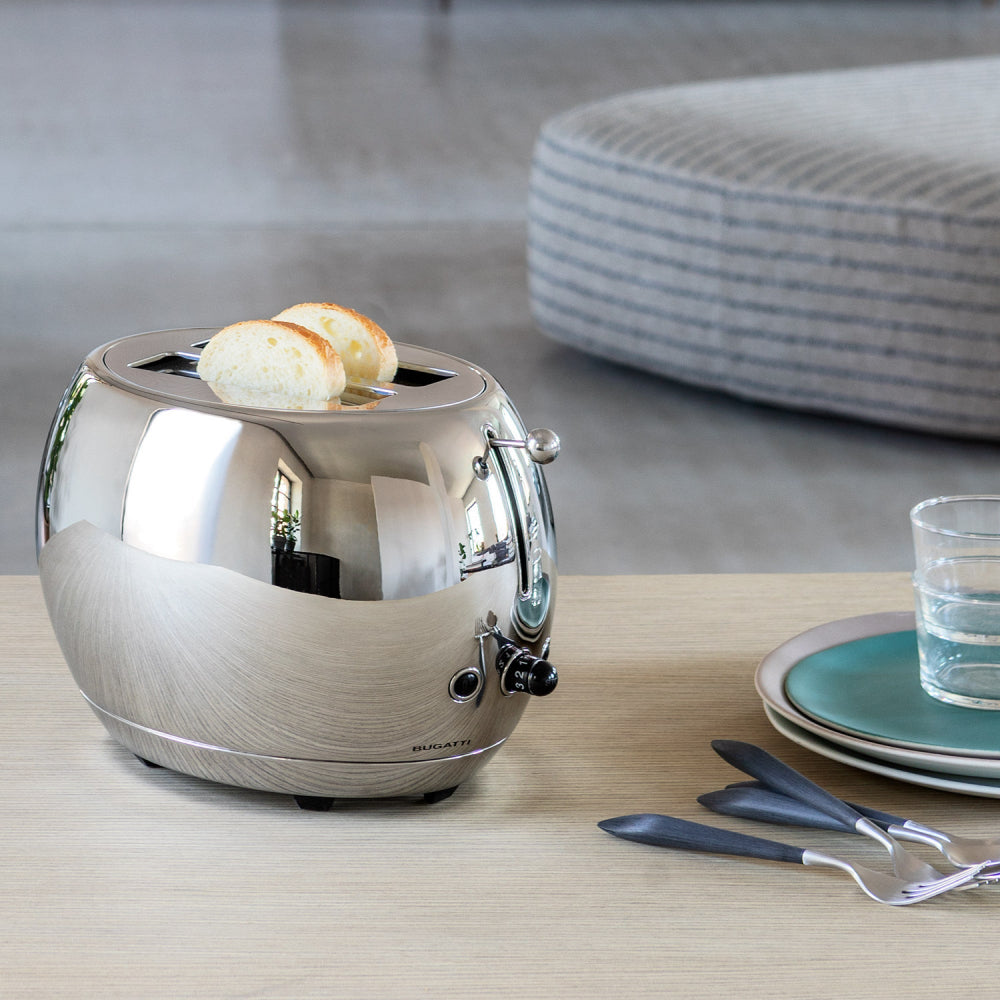Bugatti Romeo Stainless Steel 2-Slice Toaster Silver