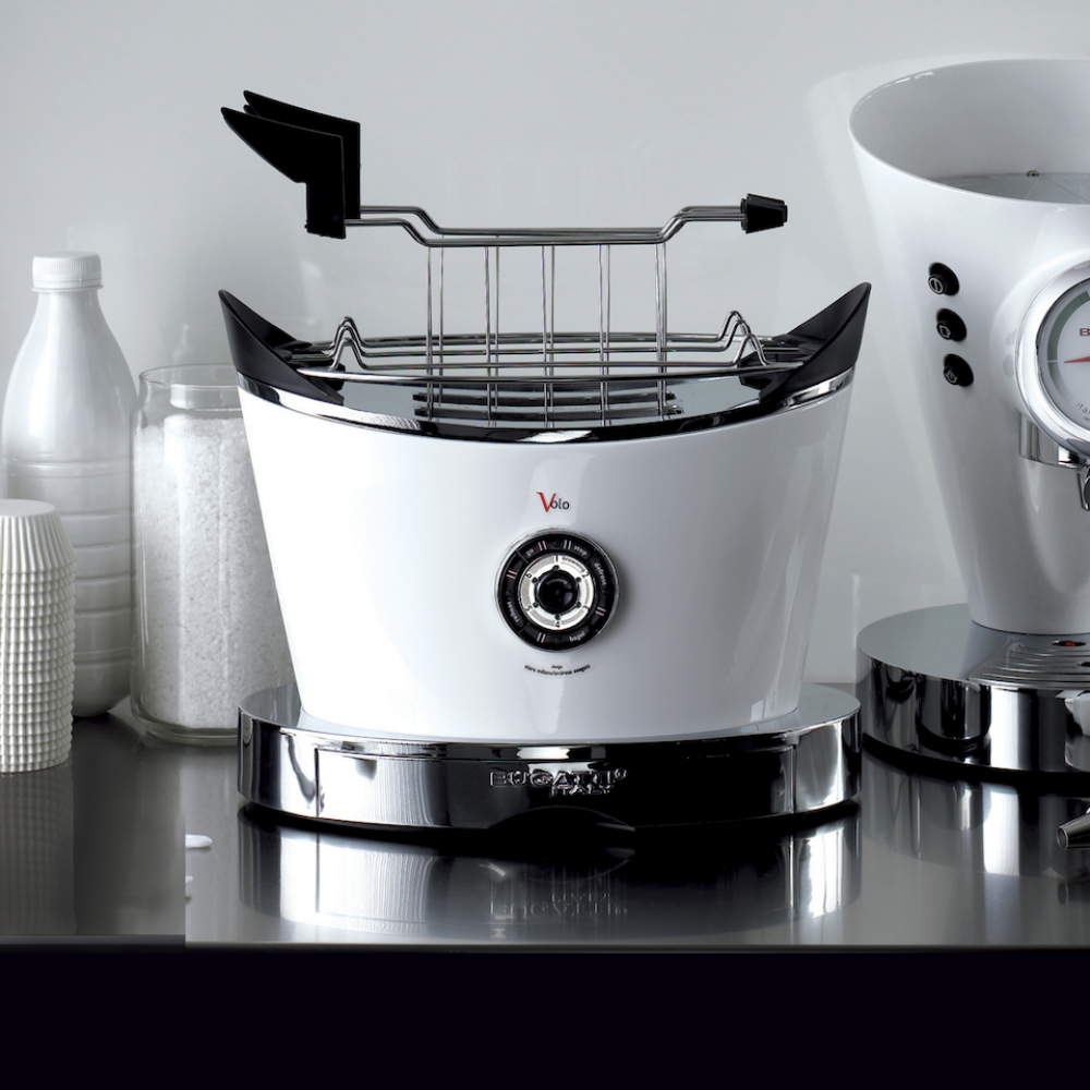 Bugatti Volo V-Shape 2-Slice Toaster White