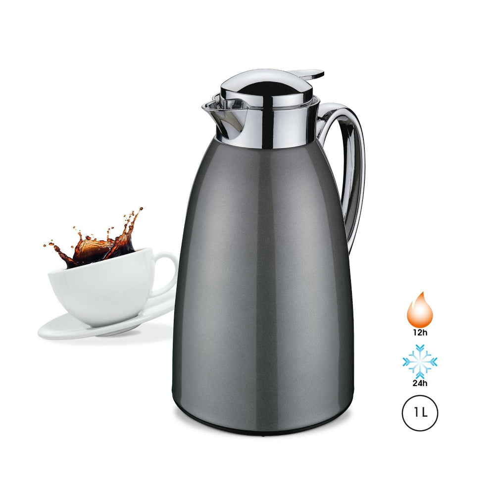 Cilio Venezia Insulated Serving Jug Cool Grey 1.0L