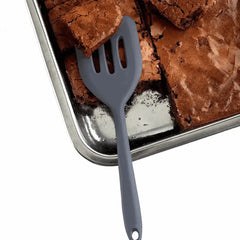 Creative Cooking Silicone Slotted Lifter Small Grey