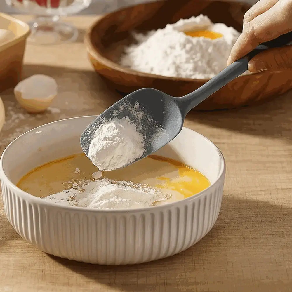 Creative Cooking Silicone Square Spoon Small Grey