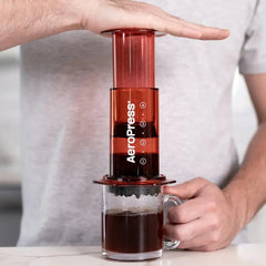 AeroPress Clear Red 4-Cup Coffee Maker