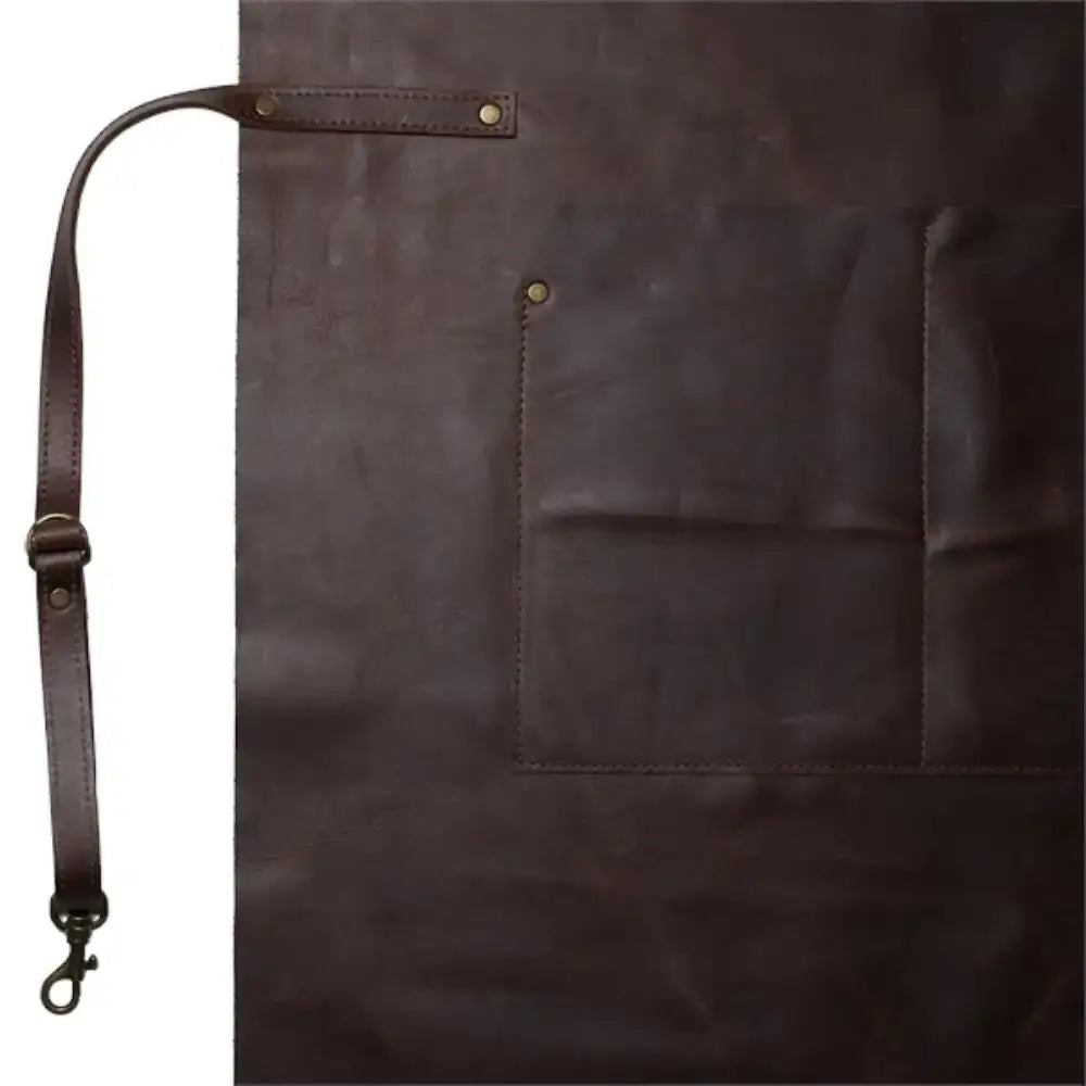 Arrow Leather Goods Full Leather Apron Brown