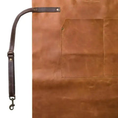 Arrow Leather Goods Full Leather Apron Tan