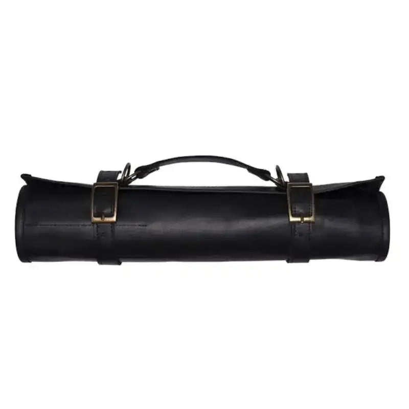 Arrow Leather Goods Knife Roll Black Deluxe 14 Slot