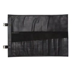 Arrow Leather Goods Knife Roll Black Deluxe 14 Slot