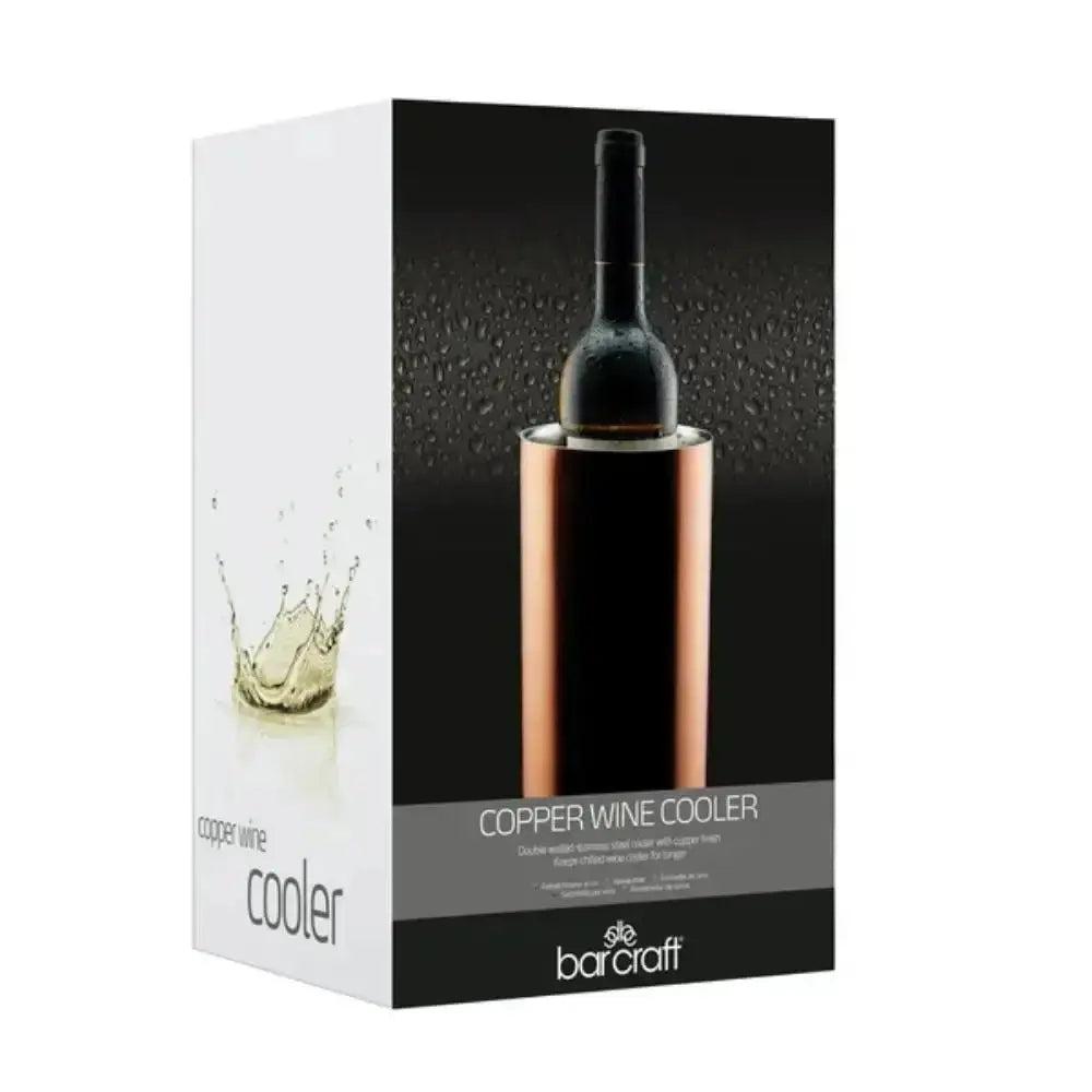 BarCraft Double Walled Copper Finish Wine Cooler