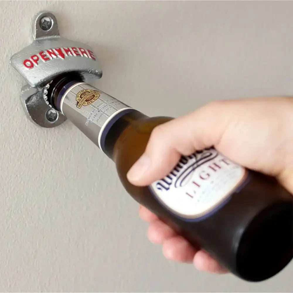 BarCraft Retro Style Wall Mounted Crown Top Bottle Opener