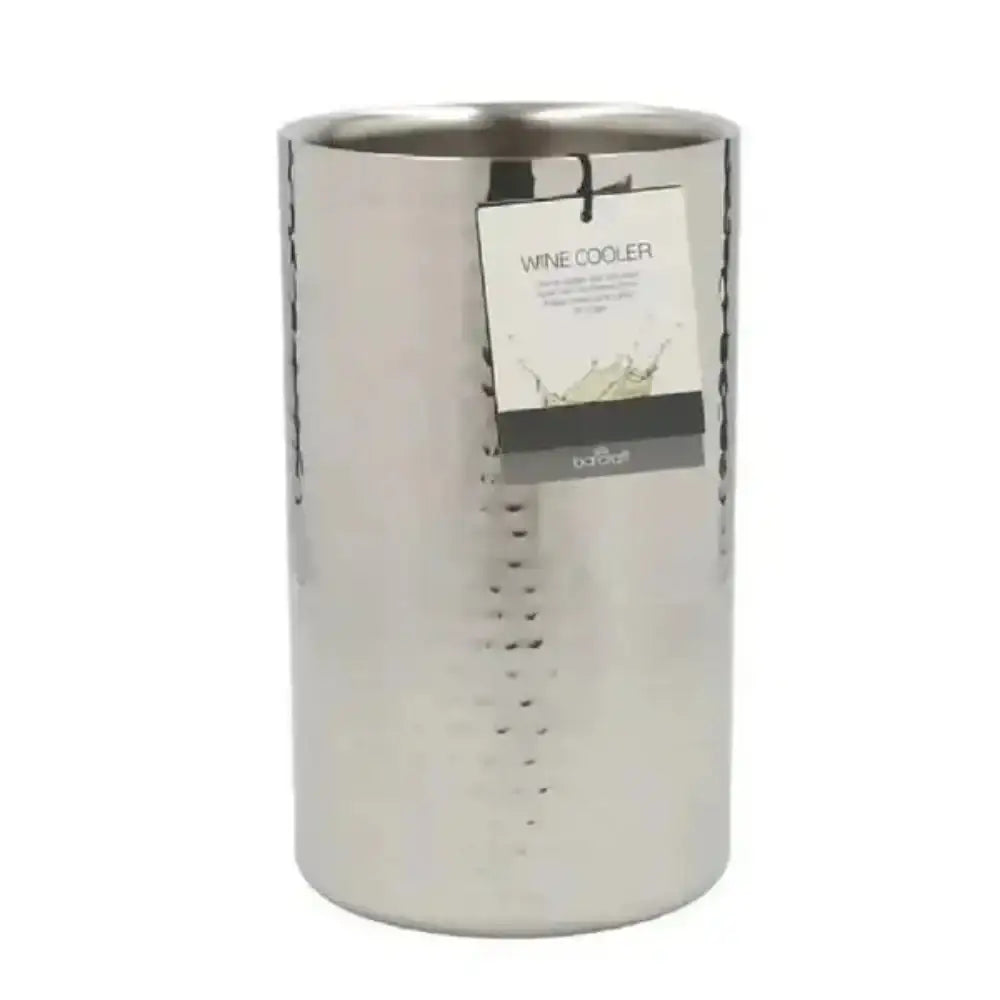 BarCraft Stainless Steel Hammered Finish Wine Cooler