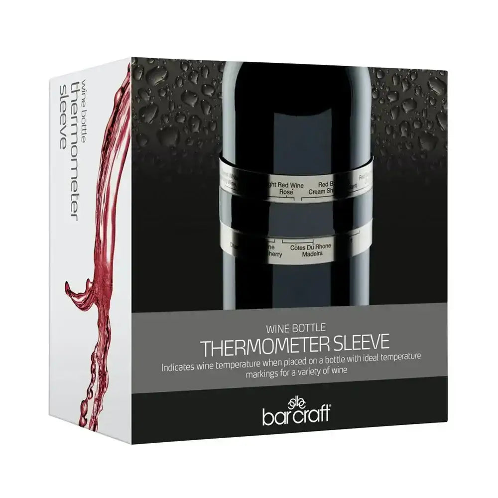 Barcraft Wine Bottle Thermometer Sleeve