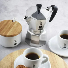 Bialetti Moka Colours Espresso Maker 3-Cup Silver