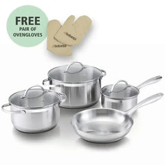 Brabantia Amsterdam Stainless Steel 7-Piece Cookware Set