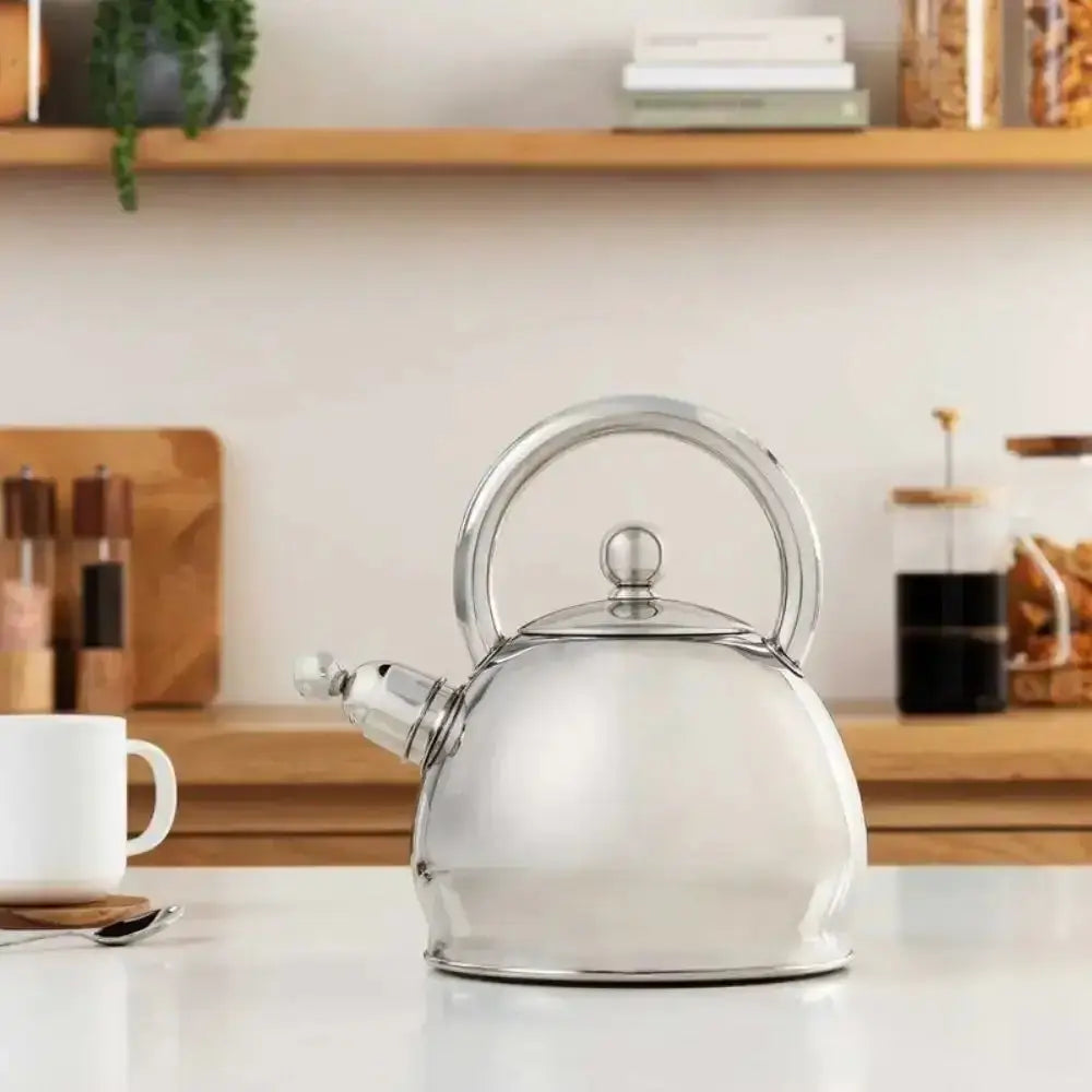 Brabantia Relax+ Stainless Steel Whistling Kettle 2.5L