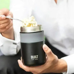 Built Stainless Steel Insulated Food Flask 490ml Silver