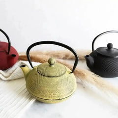 Cast Iron Chinese Teapot Black 800ml