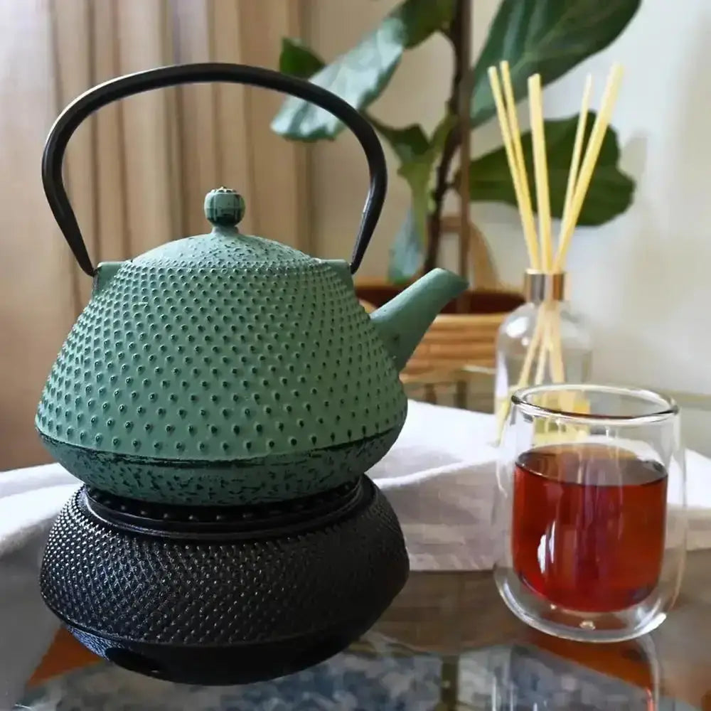 Cast Iron Chinese Teapot Burner Black