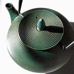 Cast Iron Chinese Teapot Emerald Green 700ml