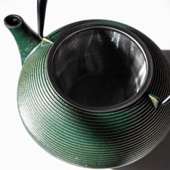 Cast Iron Chinese Teapot Emerald Green 700ml