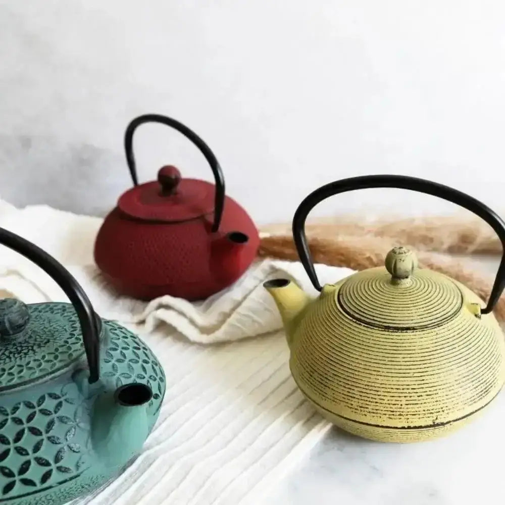 Cast Iron Chinese Teapot Green 800ml