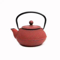 Cast Iron Chinese Teapot Red 800ml