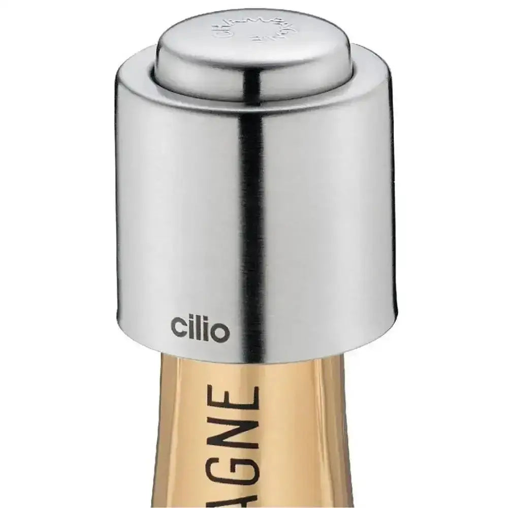 Cilio Champagne Bottle Stopper With Pop-Up Seal
