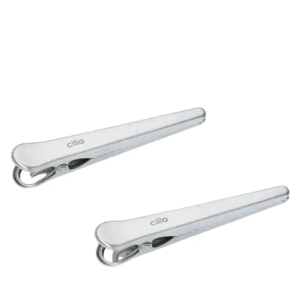 Cilio Stainless Steel Coffee Bag Clips Set Of 2