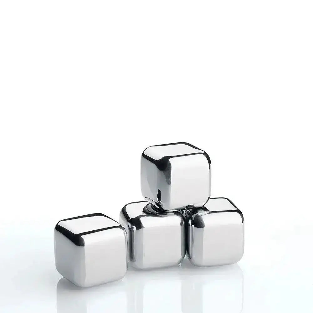 Cilio Stainless Steel Cooling Cubes Set Of 4