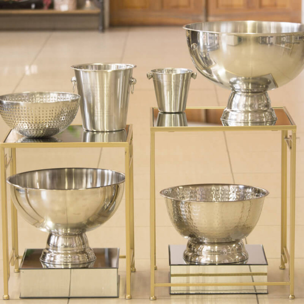 Classic Stainless Steel Drinks Cooler Tub 13.5L Silver