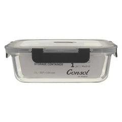 Consol Madrid Rectangular Glass Food Storage Container 1.0L