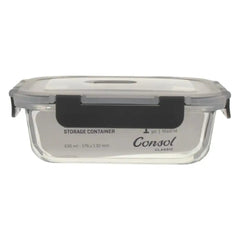 Consol Madrid Rectangular Glass Food Storage Container 630ml
