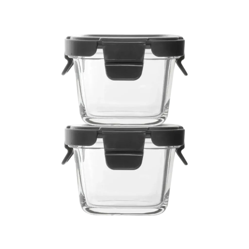 Consol Madrid Rectangular Glass Food Storage Container Set of 2